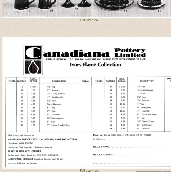 Authentic Mid-Century Modern 1970s pottery pitcher vase by Canadiana Pottery - Picture 12 of 13